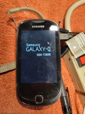 Samsung Black Smartphone with Touchscreen Display